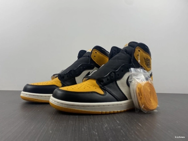 Cheap 1 OG Toe Jordan 555088-711 Yellow High Air 0801